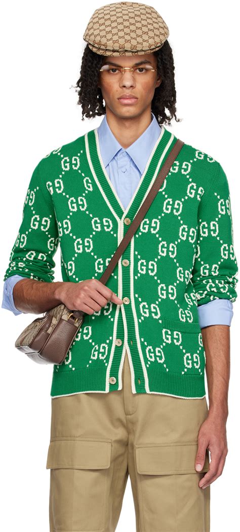 gucci green cardigan|gucci outlet cardigan.